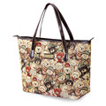 Lovely Bears Print Ladies Stylish Tote Contrast Color Splicing Trendy Fashion Cheap Hand Bag Women All