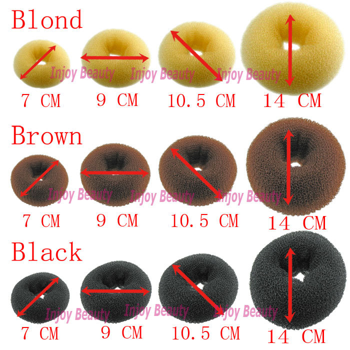 1pc Free Shipping Manufacture 3 Color Fashion Beauty Donut font b Hair b font Styling Maker