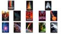 13pcs Full Size Star Trek combination movie Posters print silk fabric cloth wall sticker Wall Decor