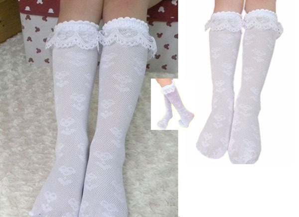 for 3 8 year girl Kid Toddlers Girls Knee High lace socks 40cm