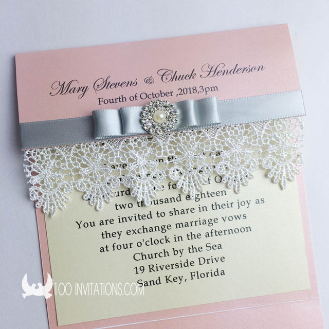 Pocketfold wedding invitations price
