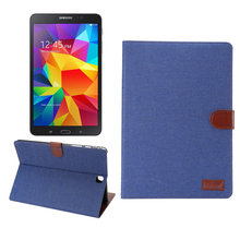 Джинсовая искусственная кожа планшет крышка чехол для Samsung Galaxy Tab 9.7 » SM-T550 / SM-T555