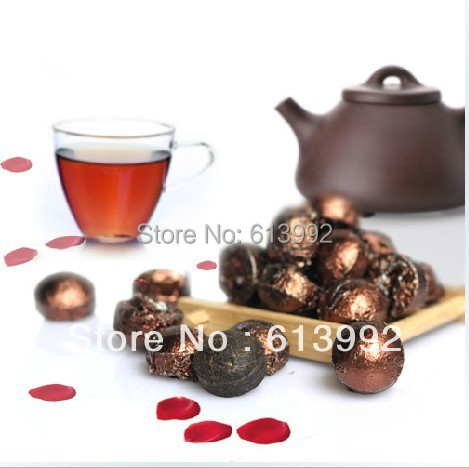 30pcs Mini Yunnan shu Pu er tea cake coffee flavor Ripe Puerh tea cake Free shipping