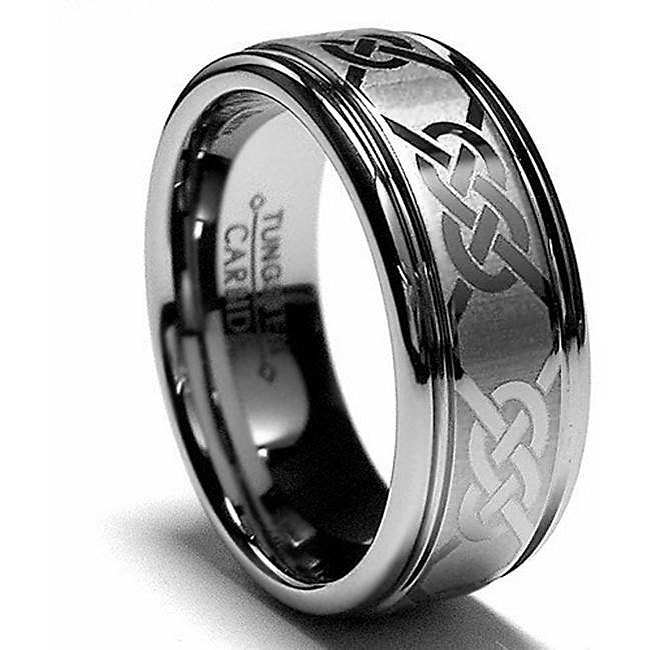 Men-s-Tungsten-Carbide-Laser-etched-Grooved-Band-8-mm-male-thumb-rings ...