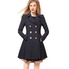 Overcoat women plus size 2XL Trench coat,women slim fashion outerwear,solid color Triple breasted coat,trech coat casual TT832