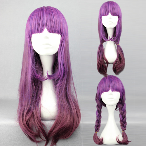 Гаджет  60cm Long Famous Color Mixed Lolita Style Wavy Curly Purple Hair Cute Cosplay Wig Free Shipping None Волосы и аксессуары