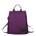 Famous Brand Designer Backpack 2016 New Trendy Imported Nylon Bag Solid Color Chic Simple Women High