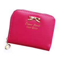 New Fashion Lady Women Leather Wallet Zip Around Wallet Card Holder Handbag   NVIE
