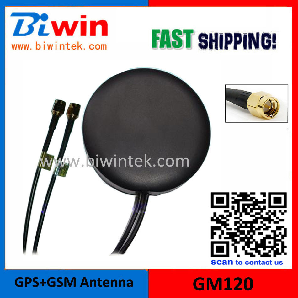 Gps-gsm  -black gm120, ( 10 ./ ),   GPS  , Sma ( MMXC / BNC / Fakra ) , 3  