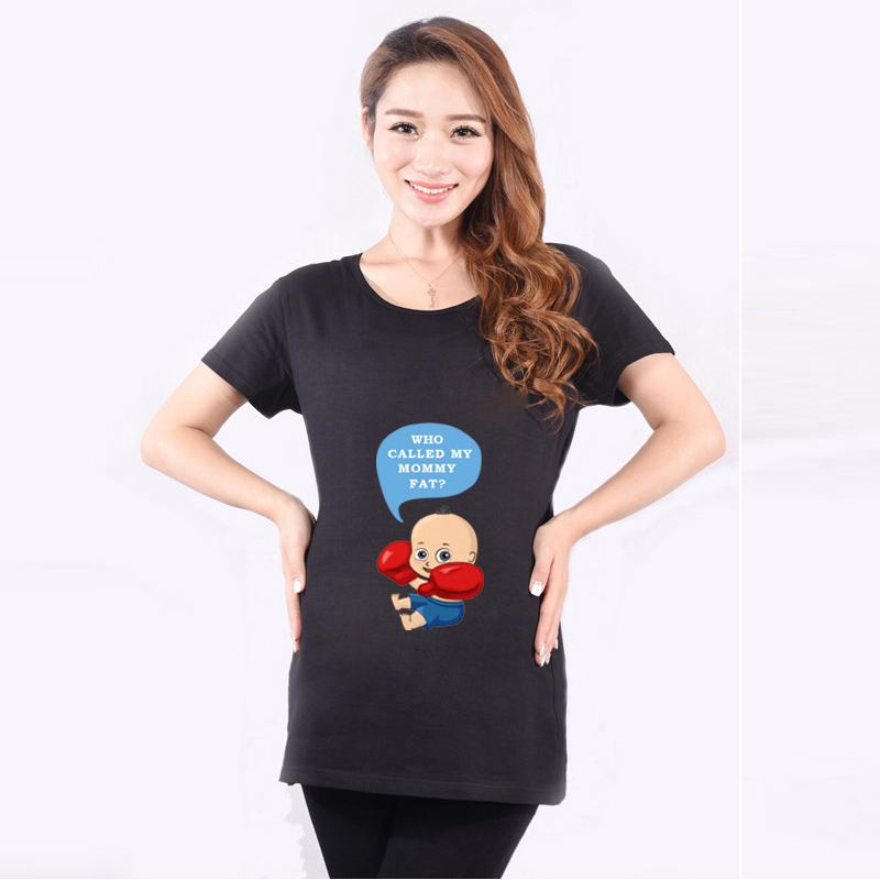 Shop by category Our funny pregnancy t-shirts will easily help put you in a cheery mood and spread the smiles. Whether you want to warn passers-by of your sudden (and understandable) craving for pickles and cake, or warn them not to dare touch the baby bump, one of our funny pregnancy t-shirts will do just that.