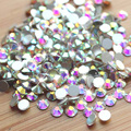 SS3 SS30 Super Shiny Crystal AB Color Nail Art Rhinestone Decorations Non Hotfix Flat Back Strass