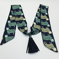 New Arrival Black Tassel Necklace Fashion Double Use Girl Tie Short Fabric Statement Necklace Clothing Jewelry