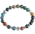 Hot New Fashion accessories vintage Lava multicolor stone shell with bead bracelet nice gift for women