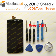 ZOPO Speed 7 LCD Screen +Touch Display Black 100% Original Replace Screen For ZOPO Speed 7 ZP951 5.0”Smartphone Free Shipping