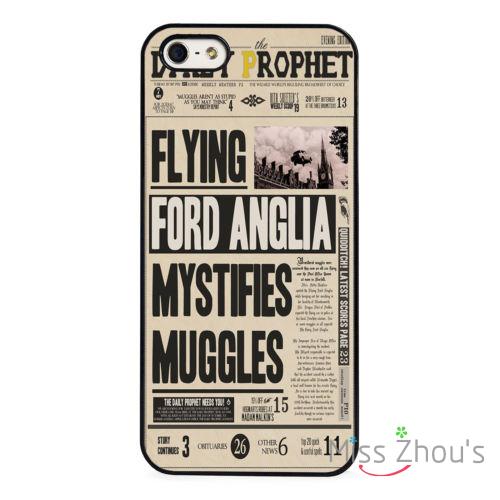 Harry Potter Daily Prophet Muggles back skins mobile font b cellphone b font cases for iphone