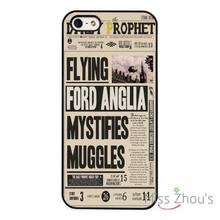 Harry Potter Daily Prophet Muggles back skins mobile font b cellphone b font cases for iphone