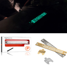 15*2cm Car Styling Luminous Temporary Parking Stop Sign Fluorescent Telephone Number Plate Car accessories