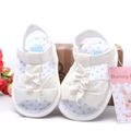 Fashion summer white baby girl size 3 4 soft bottom bowknot flower toddler infant shoes baby