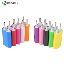 2 Pcs High Quality 5V 1A EU Plug AC Travel USB Wall Charger for iPod for iPhone 3GS 4G 4S 5 Cell Phones Adapter, Hot Selling