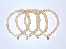 Natural Yellow Jade Bracelet With Chinese Character Eternity, Zodiac Jewelry, Good Quality!