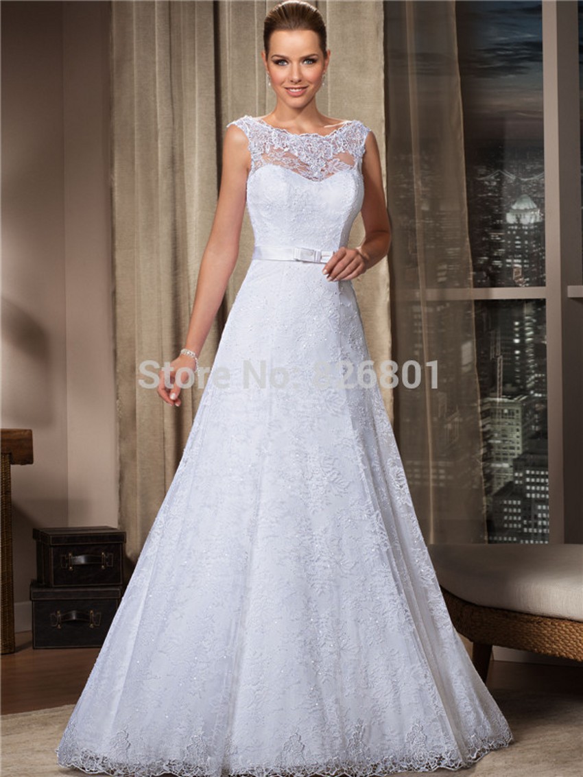 wedding dress see through