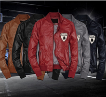 Hot sale 2015Autumn Winter men motorcycle genuine leather jacket coat men casual  plus size leather jacket coat Free shipping