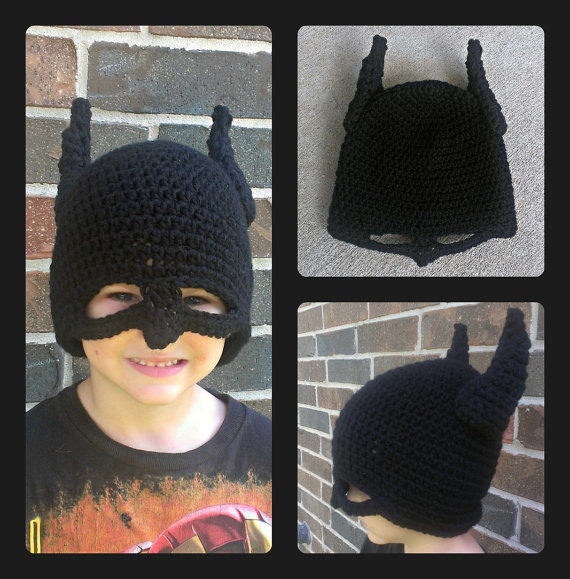 free shipping,Toddler Batman mask helmet EarFlap Crochet ...