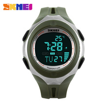 2015 Skmei marca hombre LED Digital exterior los deportes reloj de buceo de temperatura del ejército militar multifunción reloj Relogio