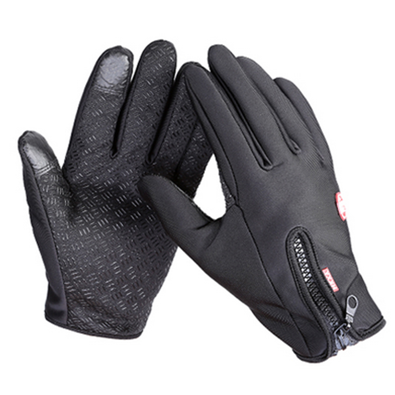 Woman / Men Motorcycle Gloves Can Touch Phone Screen Warmth Cold-resistance Electric Car Winter Gloves