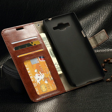 Luxury Retro Leather Case For Samsung Galaxy Grand Prime G530 G530H Photo Wallet Flip Stand Cover
