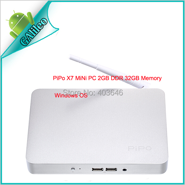 PIPO X7 X7S Mini PC Windows Android OS 2GB 32GB Intel Atom Z3736F Quad Core CPU