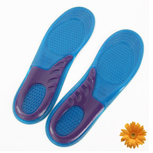 Hiking Feet Care Gel Insoles Inserts Men Athletic Shoes Cushion Women Football Sports Soles Shock Absorbing Silicone Gel Insoles