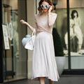 Popular Nursing Dresses for Pregnant Women Spring Summer Soft Comfy Maternity Long Dresses Slim Breastfeeding Clothing