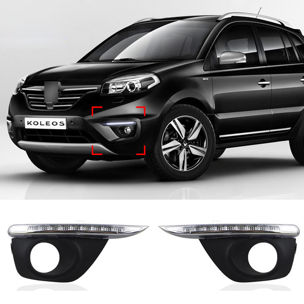 9 LED Car Styling DRL For Renault Koleos 2011 2012 2013 Daytime running lights High Quality Free shipping