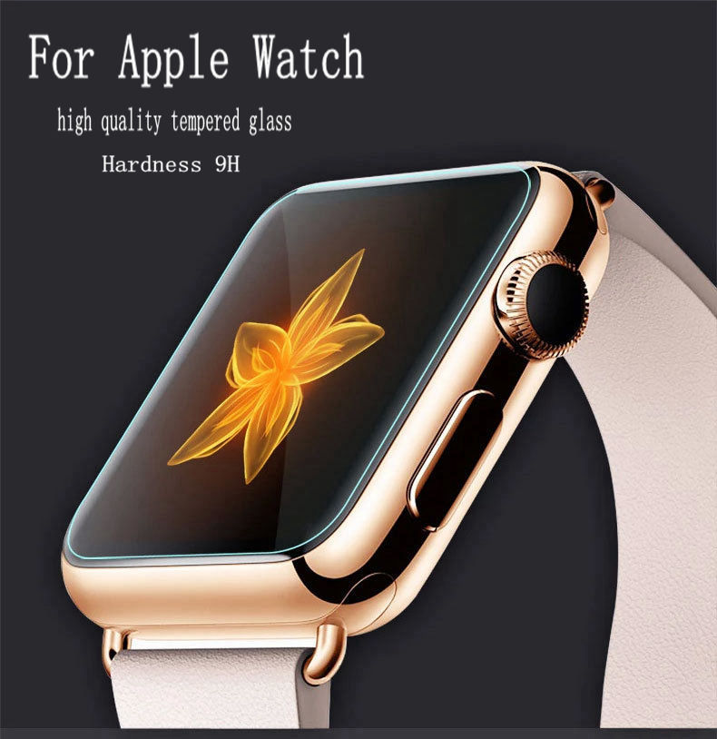 50cps lot High Quality Tempered Glass Film Screen Protector For Apple Watch Smart Anti glare Anti