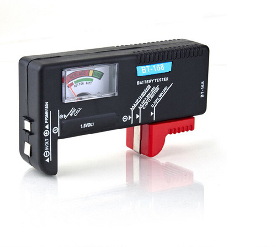 Hot AA AAA C D 9V Universal Button Cell Battery Volt Tester Checker 9V