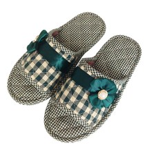 Lover Men Women Shoes Soft Comfortable Man Woman Slippers Indoor Anti-slip Household Plaid Flower Casual Floor Shoes Pantufas