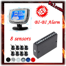 Weatherproof 8 Rear Front View Car Parking Sensor 8 Sensors Reverse Backup Radar Kit with LCD Display Monitor car parking system