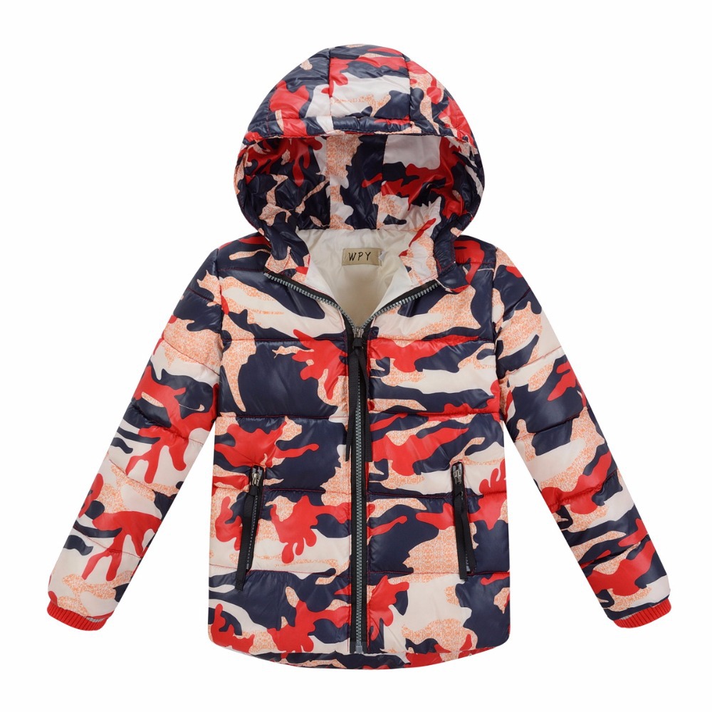 Children Outerwear Warm Windproof Winter Hooded Baby Boys Down Coats Child Down Jackets Kids Clothes For 4-12T