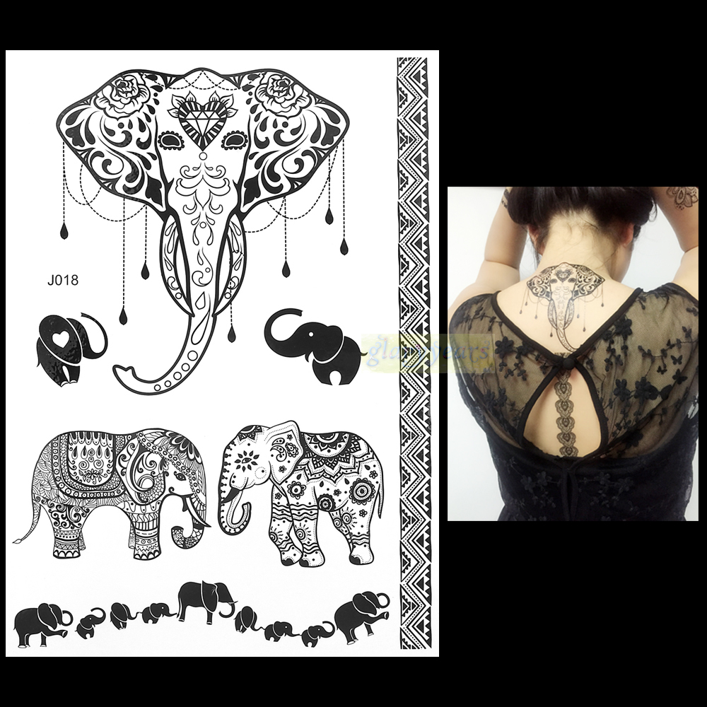 1pc fashion flash waterproof tattoo women black ink henna 1pc fashion flash waterproof tattoo women black ink henna