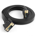 3 9 1M VGA Black flat wire line computer connect cable for display or projector HD