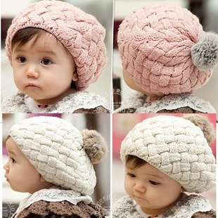 Hot Sell 1 Piece 2015 New Autumn Winter Baby Hat Bonnet Style Kid Crochet Cap Lovely