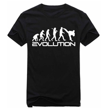 Evolution Men T-Shirts Summer The Big Bang Theory Tshirt Short Sleeve Ultimate Fighting Muay Thai Hardcore Fight Funny T Shirts