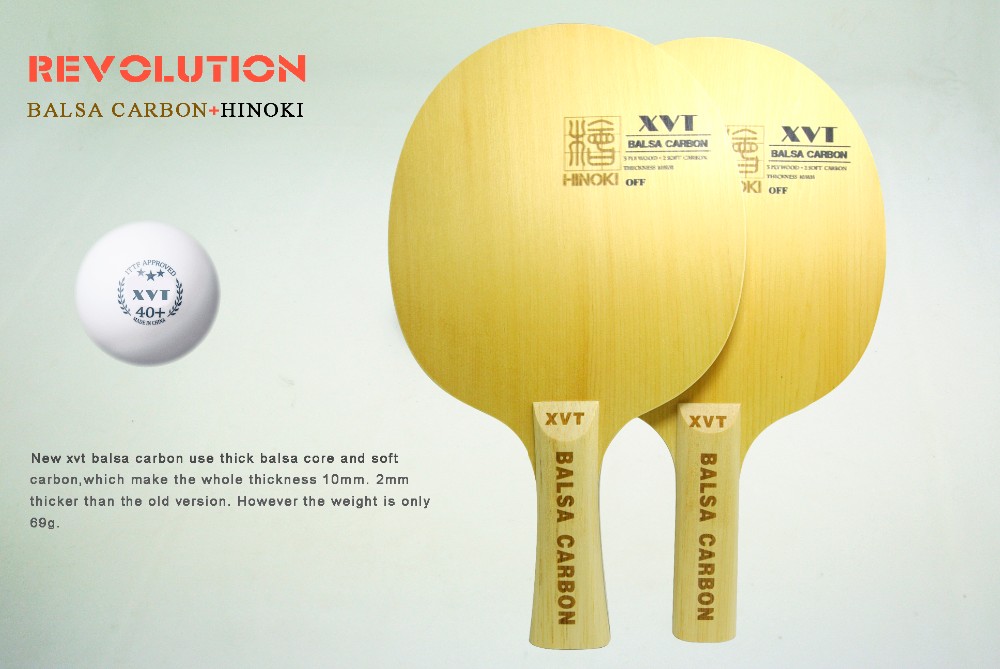 2021 Wholesale XVT BALSA CARBON Hinoki Table Tennis Blade/ Ping Pong