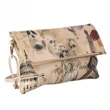 Newest Fashion Personality Women Lady Envelope Graffiti Pattern Handbag Shoulder Purse