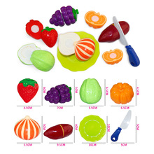 Hot Sale Pretend Play Educational Toy For Kids Children Cutting Food Toy 8pcs/set Kitchen Accessories Toys