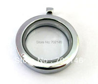 5pcs 30mm Magnetic floating locket Round shape Glass Floating Locket Free shipping
