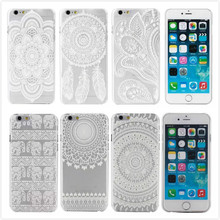 New Hard Plastic White Painted Back Case Cover coque capa para For Apple iPhone 6 i6 4.7” Mobile Phone Case Bags,PT279