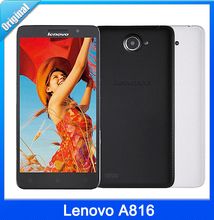 Original New 4G Lenovo A816 5 5 IPS Android 4 4 Smart Phone Snapdragon MSM8916 Quad