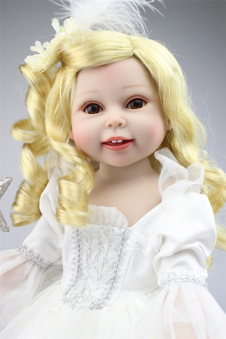 NPK 18 inch vinyl  American Girl Dolls baby reborn Hobbies Baby Alive Doll For Girls Toys boneca reborn